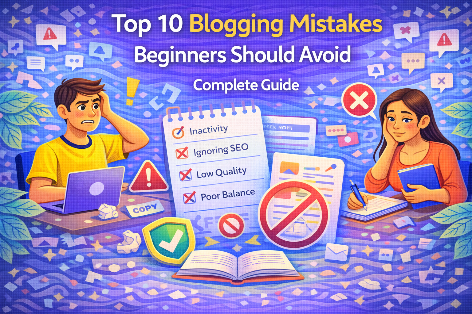 Top 10 Blogging Mistakes Beginners Should Avoid (Complete Guide)